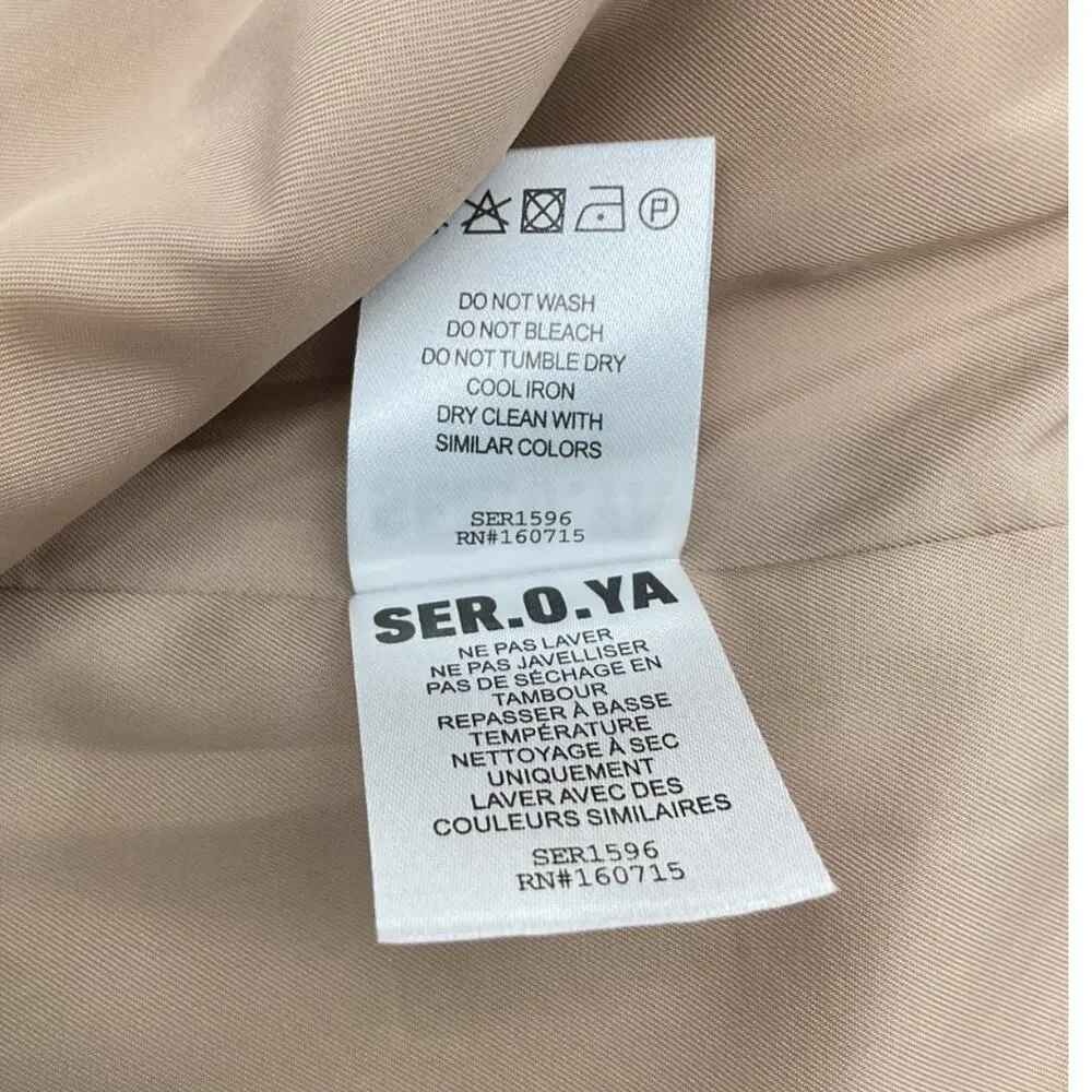 Retrofete Pinstriped Oak Eggshell Angelina Vest Size S NWT